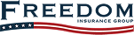 Freedom Insurance Group logo with American flag graphic